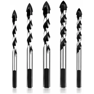 ROSEMARY LaBlanc - Foret Carbure de Tungstene, Lot de 5 Foret Diamant en Carbure de Tungstène pour Carreaux de Céramique, Béton, Mur en Brique, Verre, pas cher