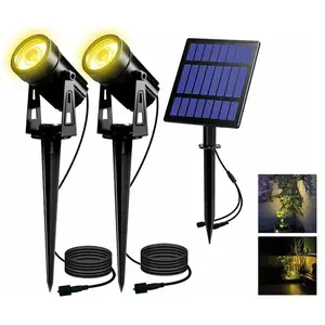 GABRIELLE Lampe Solaire Jardin 2 EN 1 Spot Solaire Lampe Solaire Extér... pas cher