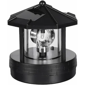 LABLANC Phare à led à énergie solaire, rotatif à 360 degrés, étanche, statue r... pas cher