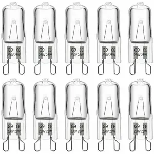 ROSEMARY Ampoule Halogene G9 28W 230V, 370LM 2700K Blanc Chaud Dimmable, G9 Ampoules Capsule, pour Lustres, Lampes de Paysage, Appliques Murales, Éclairage pas cher