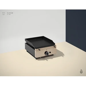 PINHA2 Plancha à Gaz Couleur Noire - 1 brûleur - Plaque Lisse 6 mm - 400 x 45... pas cher