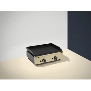 PINHA2 Plancha à Gaz Couleur Noire - 2 brûleurs - Plaque Lisse 10 mm - 600 x 455 x 230 mm - Pinha pas cher