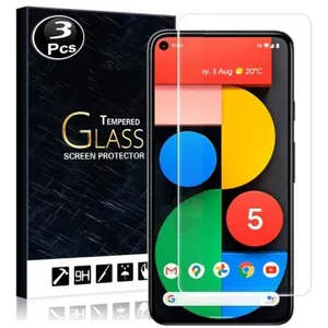 Vitre protection ecran pour Google Pixel 5 Verre trempé incassable lot de [X3] Tempered Glass pas cher