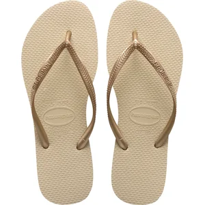 Havaianas Slim Femme Tongs Tongs, Sand Grey Golden Léger, 33/34 EU pas cher