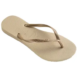 Comparateur de prix : Havaianas Slim Femme Tongs Tongs, Sand Grey Golden Léger, 39/40 EU
