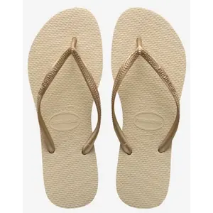 Comparateur de prix : Havaianas Slim Femme Tongs Tongs, Sand Gray Light Golden, 41/42 EU