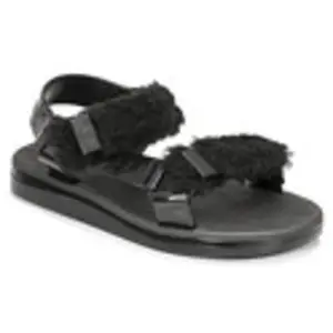 Sandalen Melissa MELISSA PAPETTE FLUFFY RIDER AD Zwart pas cher