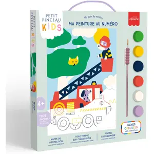La Petite Epicerie Painting by Number Kit for kids "WOOF" 305g H33xW25.5xL3.5cm genummerde schilderijenset | Creatieve | Hobbyset | kinderen en volwassenen
