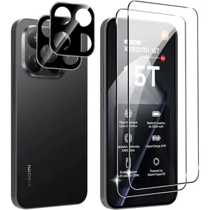 Protecteur décran pour Xiaomi 15T/Xiaomi 15T Pro Verre Trempé 2+2  Pro...