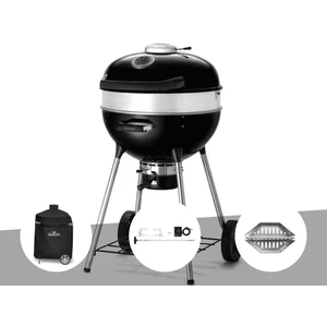 Barbecue à charbon Charcoal Kettle Pro 57 cm + Housse de protection + Rôtissoire + Lot de 2 paniers à charbon - Napoleon pas cher