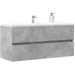 VIDAXL SALE 2025Meuble salle de bain suspendu - Armoire dévier - Gris ... pas cher