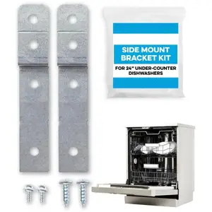 Coocheer - Kit de montage latéral pour lave-vaisselle Comparé à DWBRACKIT1 Compatible Electrolux et Frigid Air 2 supports et 4 vis inclus pas cher