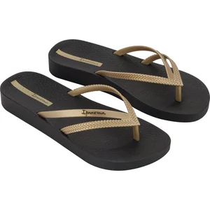 Tong - Ipanema - Bossa Soft - Noir/Or - Femme - Confort exceptionnel pas cher