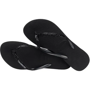 Comparateur de prix : Havaianas Havaianas Slim Glitter Ii Colour Noir