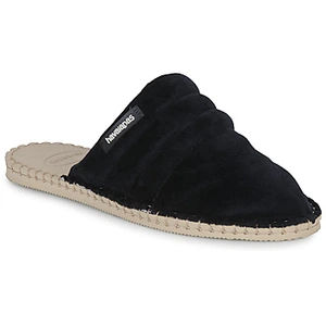 Slippers Havaianas MULE GOMOS FUR Zwart pas cher