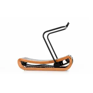 Nohrd Sprintbok V.2 Kersenhout   Motorloze, Gebogen Loopband met App pas cher