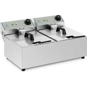 Comparateur de prix : Royal Catering - Elektrische friteuse - 2 x 10 liter - ECO