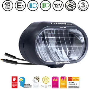 Comparateur de prix : SUPERNOVA Voorlicht Koplamp M99 Mini Pro 45 Zwart