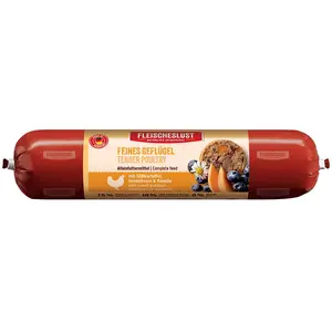 Fleischeslust Classic 6 x 800 g - volaille fine, patates douces, myrtilles, camomille pas cher