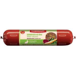 Fleischeslust Classic 6 x 800 g - lapin, boeuf, pois, poires, betterave rouge pas cher
