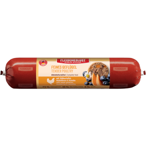 Fleischeslust Volaille fine avec patate douce, myrtille et saucisse de camomille (1 x 400 g) pas cher