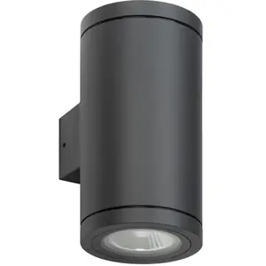 LCD, Éclairage d'extérieur, Applique murale 2flg Graphite (GU10, IP65) pas cher