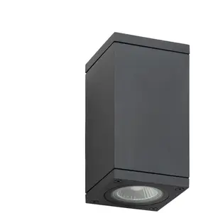 LCD, Éclairage d'extérieur, Applique murale 2flg Graphite (GU10, IP65) pas cher