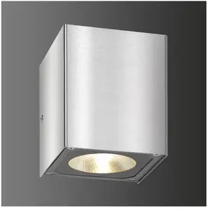 Up & down applique murale led avec réflecteur 866LM 7 w 2 x led acier inoxydable acier inoxydable verre flotté 5026 - LCDVendu pargalaxus