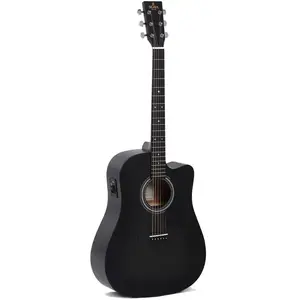 Sigma Guitars DMCE-BKB Blackburst elektrisch-akoestische westerngitaar