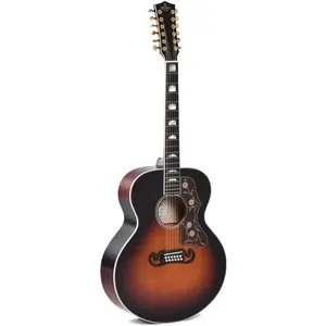 Sigma Guitars GJA12-SG200 12-snarige elektrisch-akoestische western gitaar grand jumbo pas cher