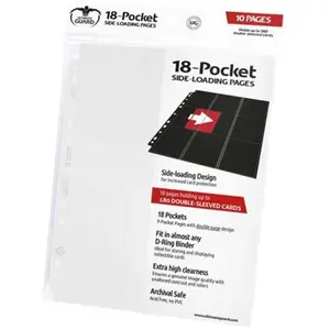Ultimate Guard - Pages 18-Pocket Side-Loading Blanc pas cher