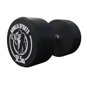 Gorilla Sports Dumbbell - 32,5 kg - Halter - Vaste dumbell - Gietijzer