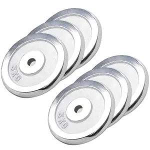 Disques de musculation en fonte chromés 30/31 mm SET 30KG (4x2,5 4x5KG) Gorilla Sports pas cher