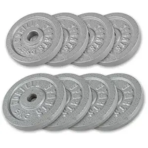 Comparateur de prix : Gorilla Sports Halterschijven - 30 kg - 4 x 5 + 4 x 2,5 kg - Gietijzer - 30 mm