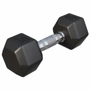 Gorilla Sports Dumbbell - 1 x 6 kg - Gietijzer - Hexagon - Halter pas cher