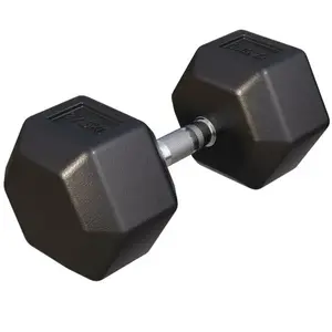 Gorilla Sports Dumbbell - 1 x 27,5 kg - Gietijzer - Hexagon - Halter pas cher