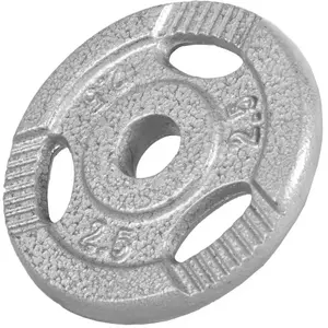 Gorilla Sports Gewicht - Halterschijf - 2,5 kg - Gripper Gietijzer - 30 mm pas cher