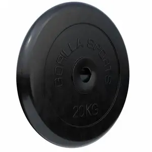 GORILLA SPORTS Poids disque en caoutchouc de 20 kg pas cher