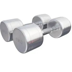 GORILLA SPORTS Paire d'haltères chromés de 2 x 10 KG pas cher