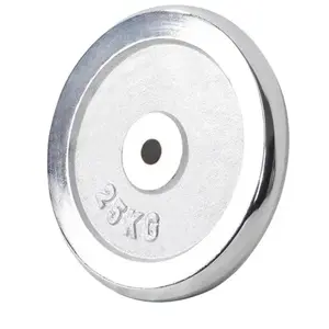 Gorilla Sports Gewichtsschijf - Halterschijf - 25 kg - Chroom - 30 mm pas cher