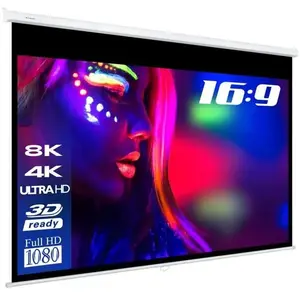 ESMART Professionnel MIROLO Toile pour store enrouleur 266 x 149 cm (120") 16:9 | Écran de projecteur home cinéma écran Rollo LCDVendu parcdiscount