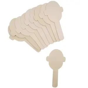 Eduplay houten knutselstokjes gezichten - creatieve speelgoedset 10 stuks.