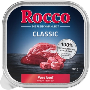9x300g Rocco Classic en barquettes pur boeuf - Pâtée pour chien pas cher