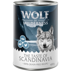 6x400g The Taste Of The Taste Of Scandinavia Wolf of Wilderness - Pâtée pour chien pas cher