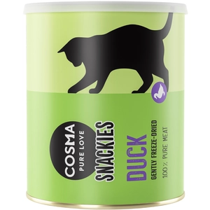 120g canard Maxi Tube Cosma Snackies & XXL Friandises lyophilisées pour chat pas cher