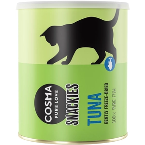 150g Maxi Tube Cosma Snackies friandises lyophilisées thon - Friandises pour chat pas cher