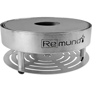 REMUNDI Barbecue brasero de table en acier Pirus Gris pas cher