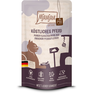 MjAMjAM Cat - Purer Fleischgenuss Pouchbeutel 12x125g | Pferd pas cher