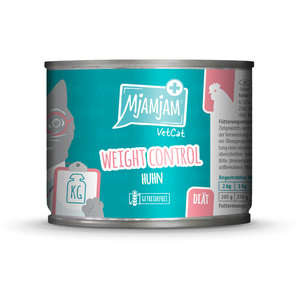 MjAMjAM VetCat Weight Control 6 x 200 g pour chat - poulet pas cher
