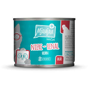 MjAMjAM VetCat Renal 6 x 200 g pour chat - poulet pas cher